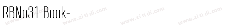 RBNo31 Book字体转换